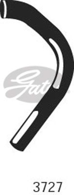 Патрубок радиатора нижний 3727 Gates (фото №1)