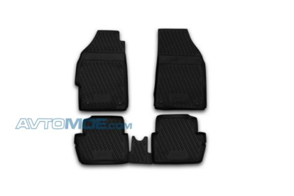 Коврики в салон CHEVROLET Spark 2010->, 4 шт. (полиуретан) CARCHV00015h Element (фото №1)