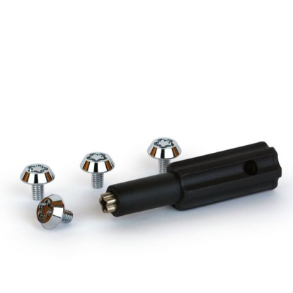 Комплект секретки номерного знака М6*1.00*10 C1216104 Matrix (фото №1)