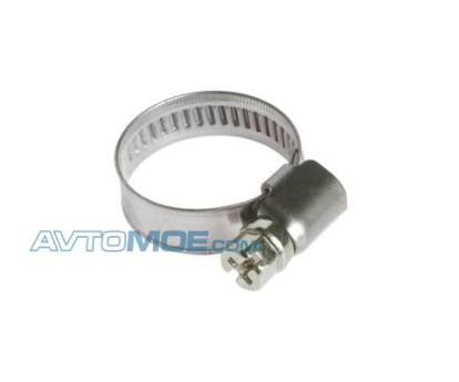 Хомут червячный 16-25мм (нержавеющая сталь) (ширина ленты 9мм) JTC /1/100/2000 JTCZN25 JTC (фото №1)