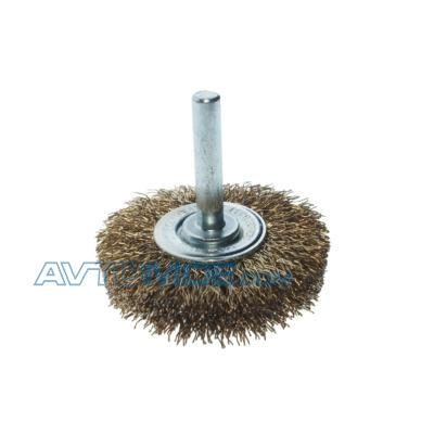 Кордщетка для дрели дисковая, материал латунь, диаметр 50мм, толщина 10мм.  JTC /1 JTC5852 JTC (фото №1)