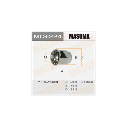 Гайка колёсная MLS224 Masuma (фото №1)