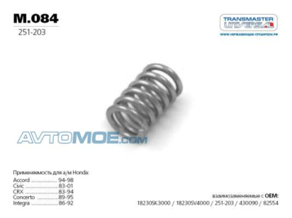Пружина винтовая коническая M084 Transmaster (фото №1)