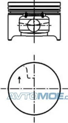 Поршень (+0,50) 40277620 Kolbenschmidt (фото №1)