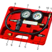 Набор для выявления утечек в цилиндрах, диапазон измерений 0-100PSI(0-700кПА) в кейсе JTC /1 JTC4208 JTC (мини-фото №4)