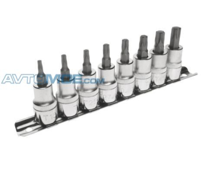 Набор головок торцевых с насадкой TORX 3/8" T15-T50, 8 предметов JTC /1 JTCH308T JTC (фото №1)